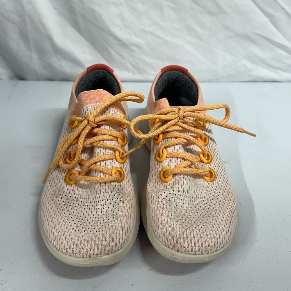 Allbirds Tree Dashers Women’s Size 9 Cream Peach Running Shoes - Picture 7 of 9
